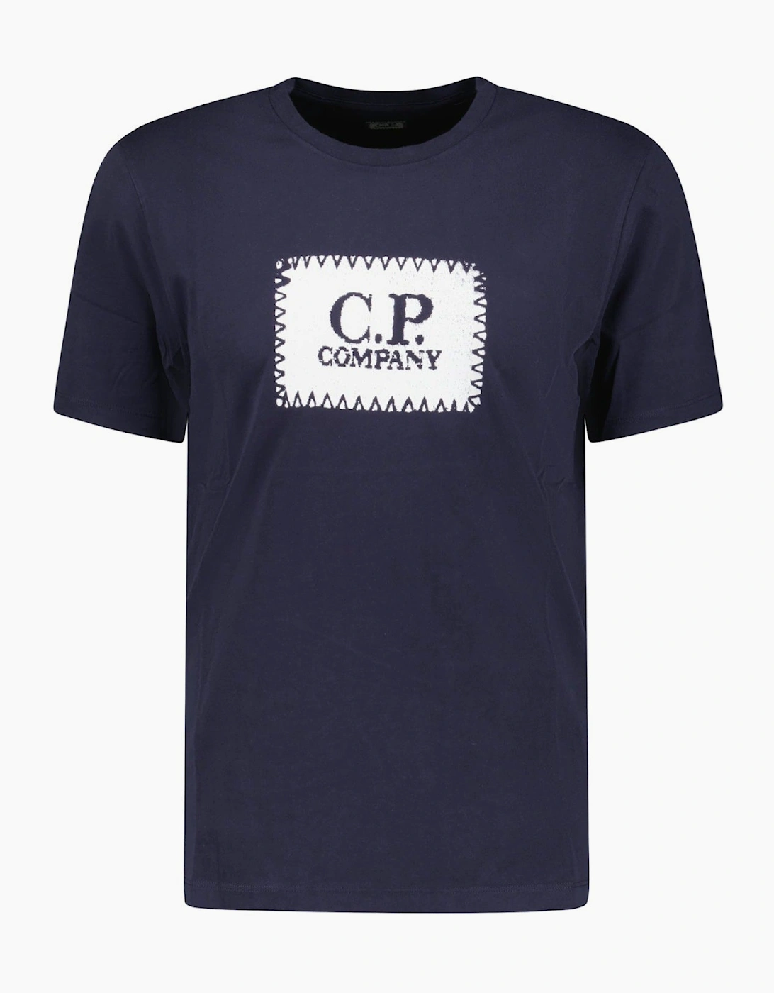CP Company Stitch Print T-Shirt Navy