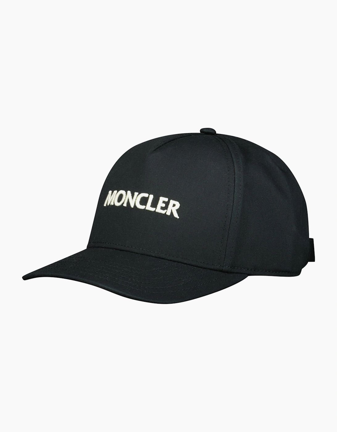 Moncler Logo Embroidered Cap Black