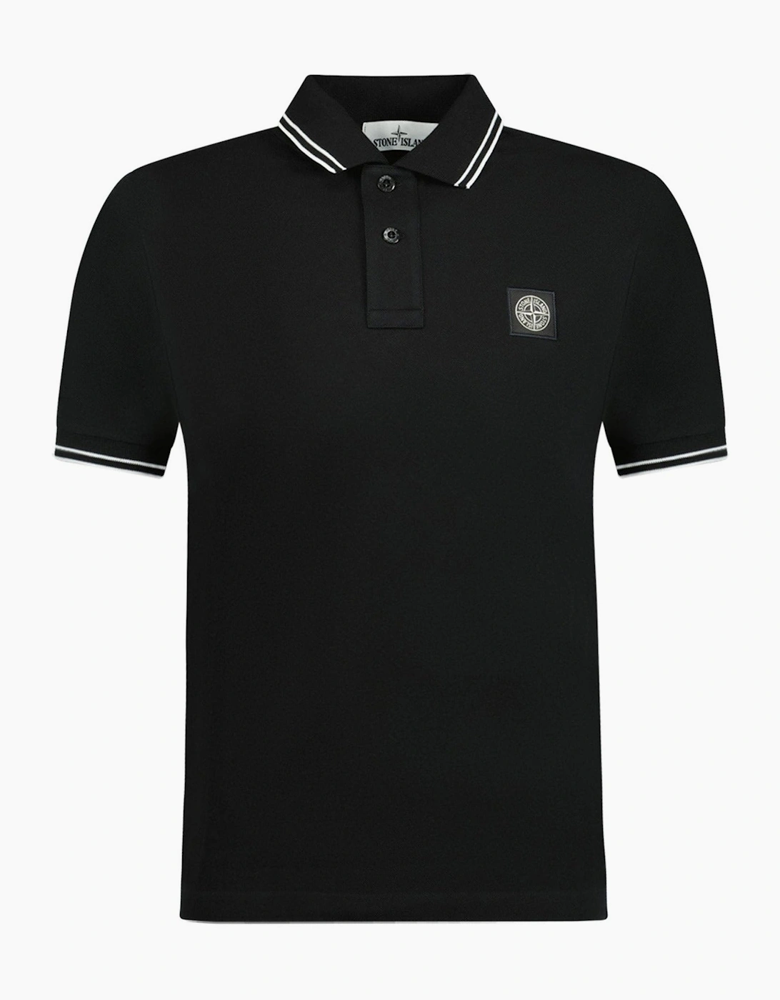 Stone Island Men's Stone Island Compass Logo Polo Black