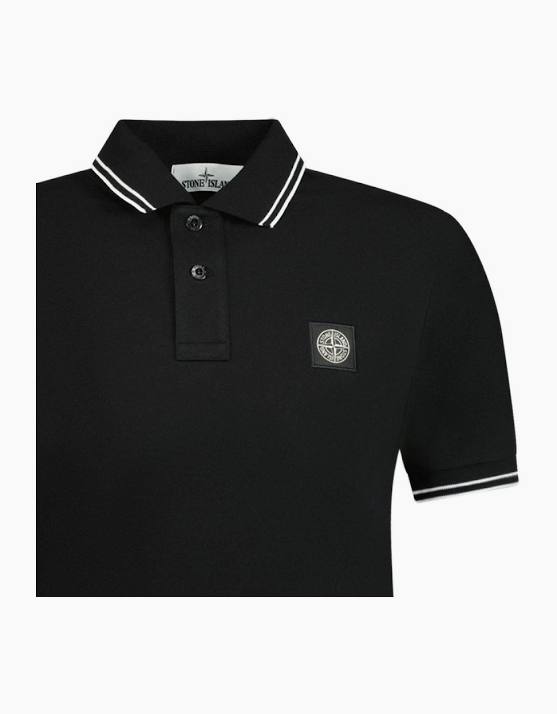 Stone Island Compass Logo Polo Black
