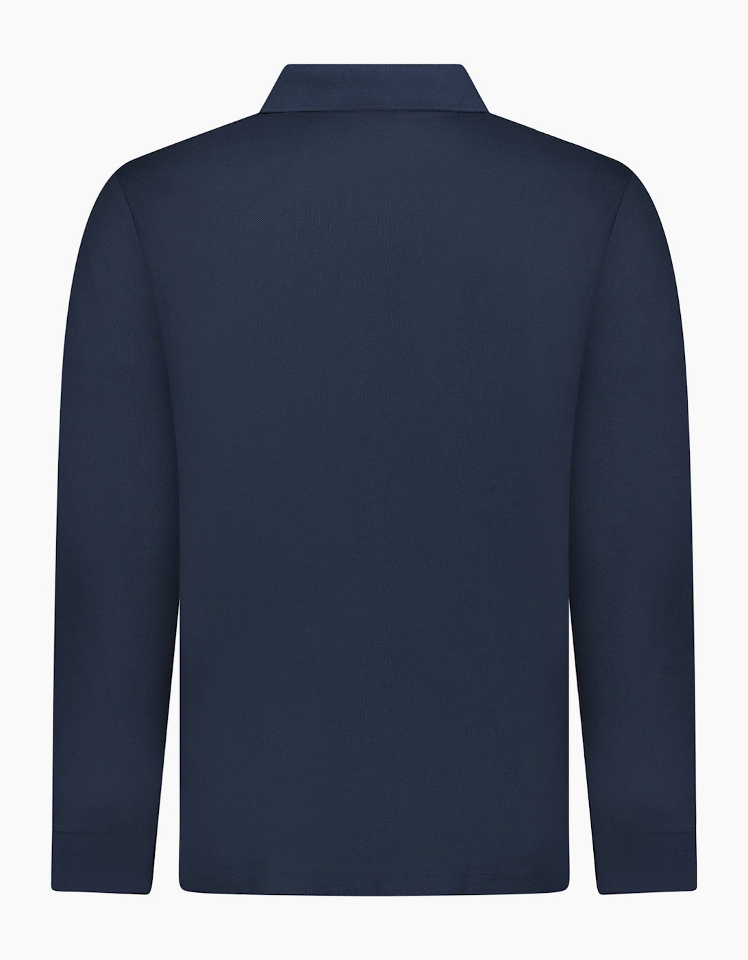 Burberry 'Hartford' Long Sleeve Check Polo Navy