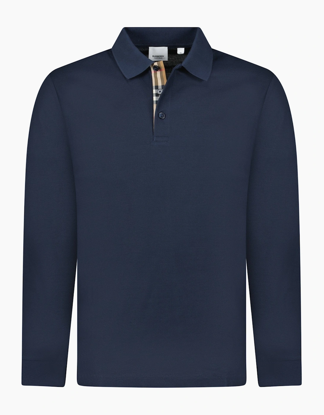 Burberry 'Hartford' Long Sleeve Check Polo Navy, 4 of 3