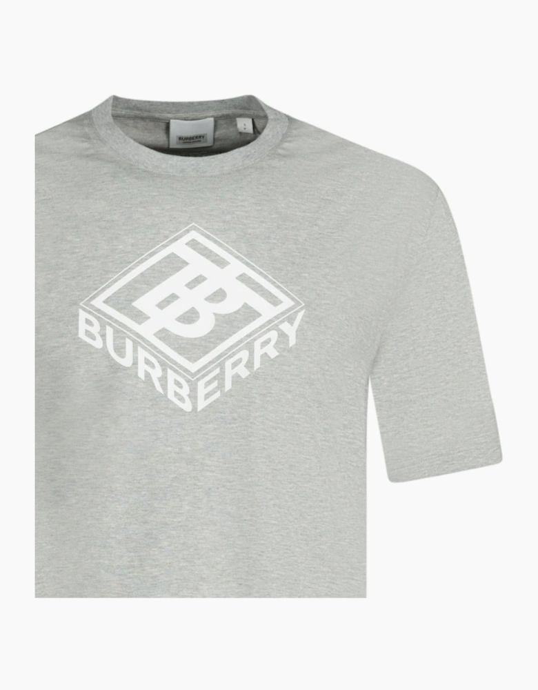 Burberry Graphic Logo Print T-Shirt Grey