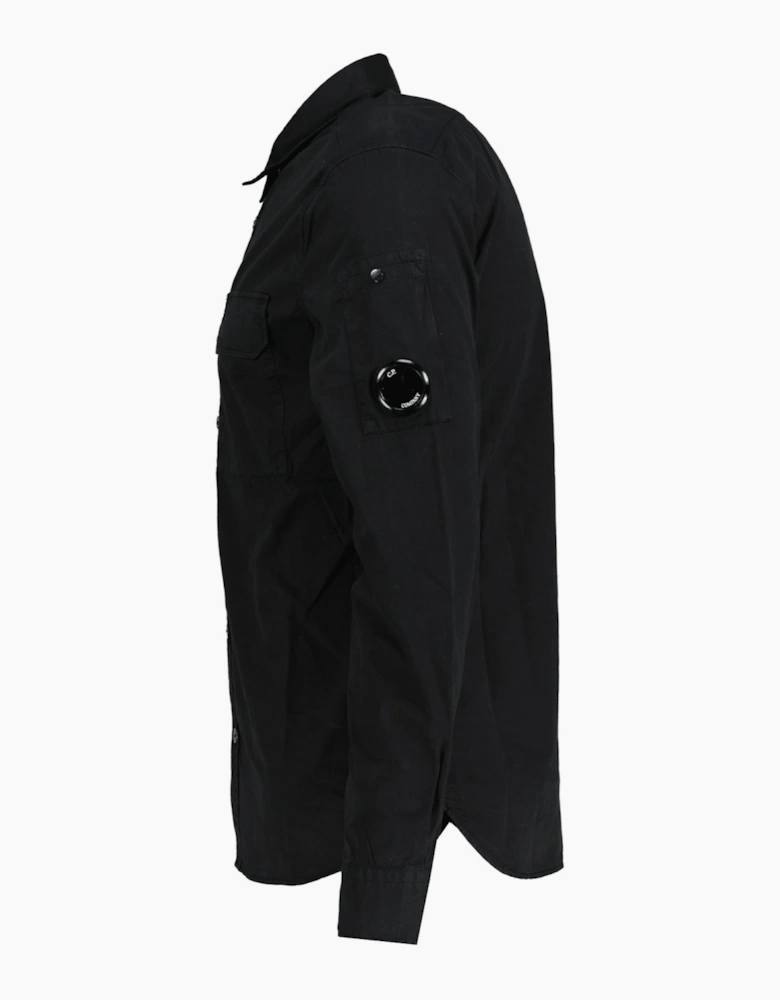 CP Company Arm Lens Black Overshirt