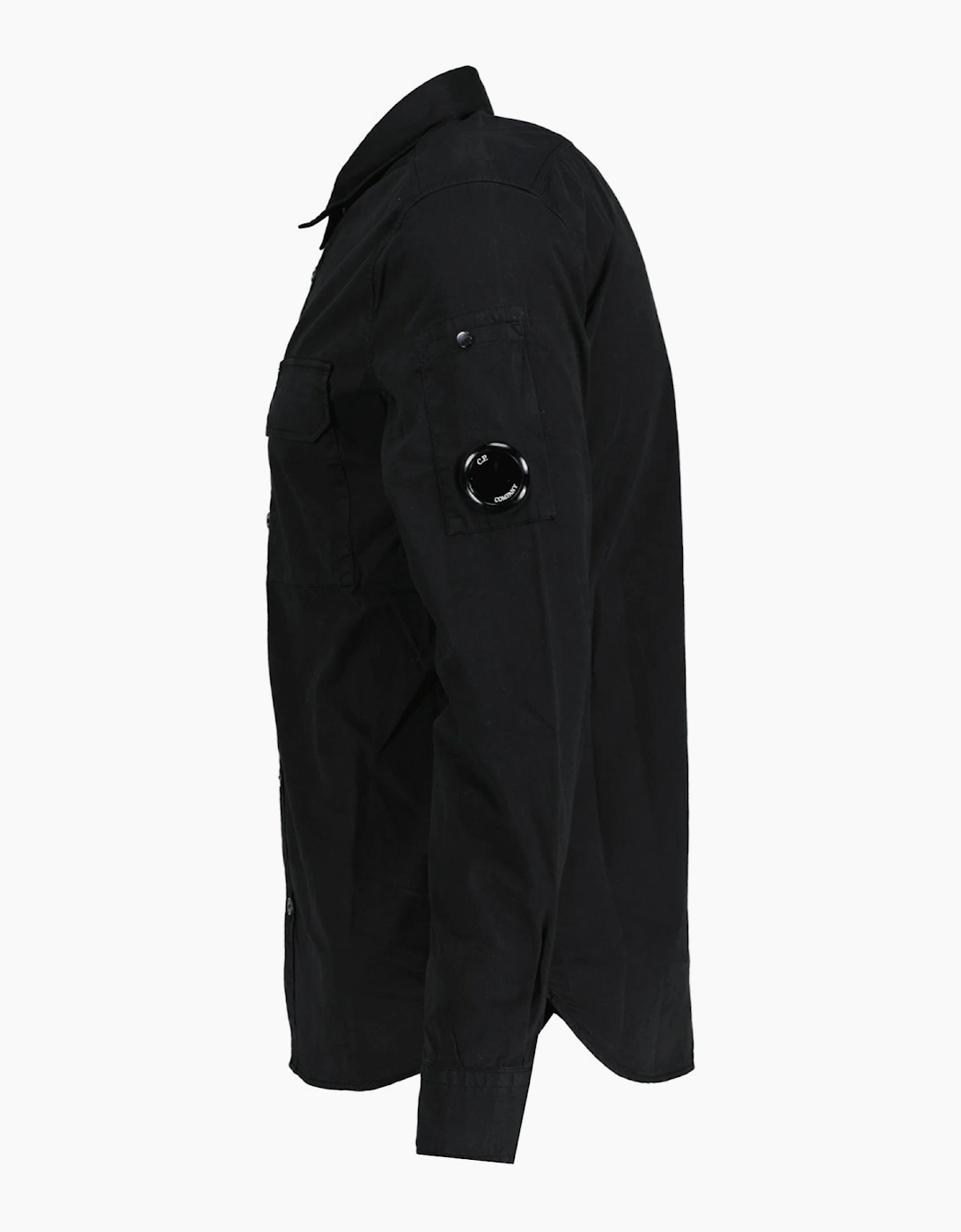 CP Company Arm Lens Black Overshirt