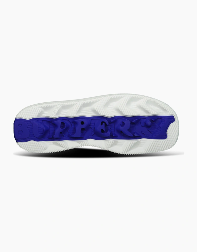 Burberry Box Knit Check Sneakers Blue & White