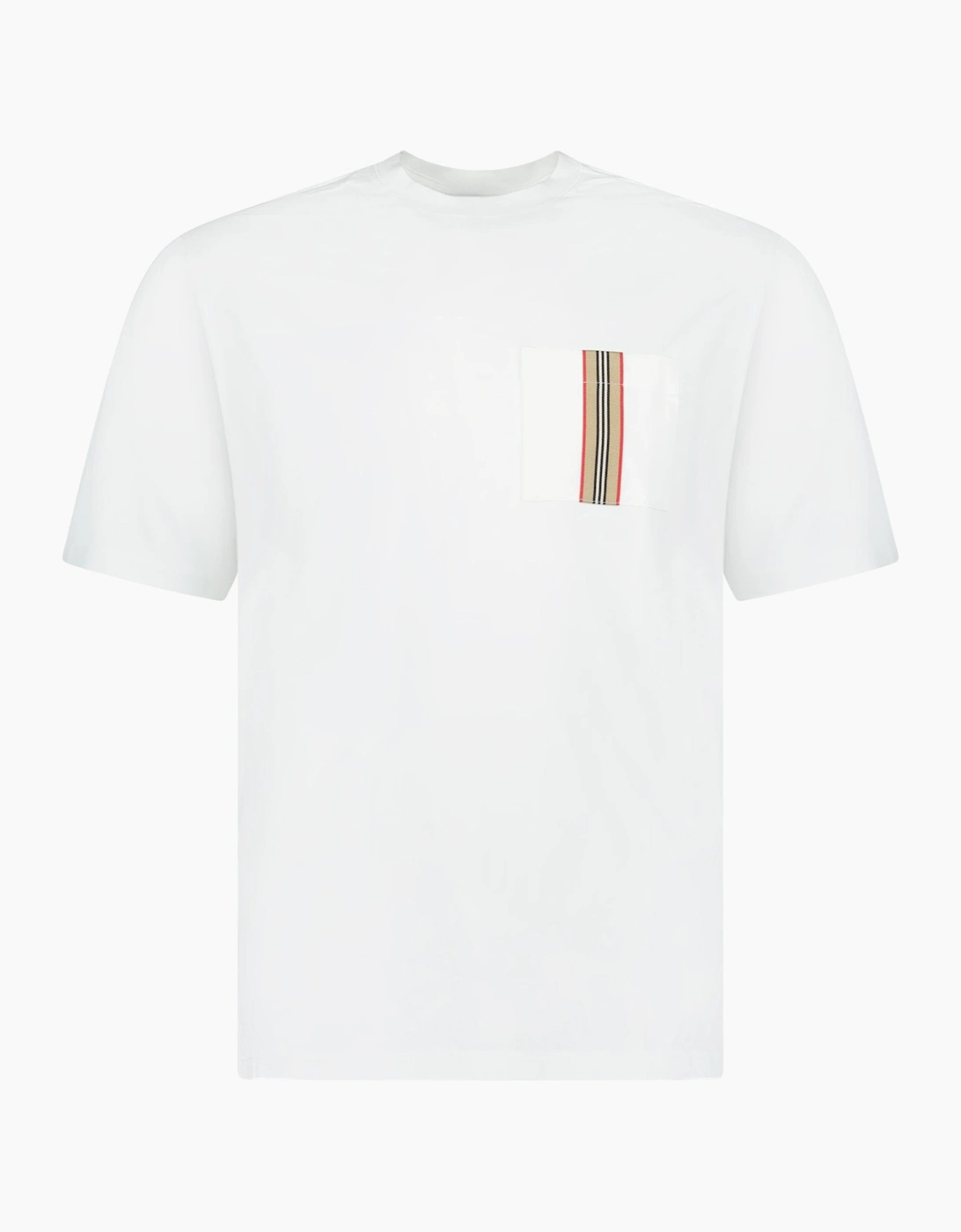 Burberry 'Ellison' Stripe Pocket T-Shirt White