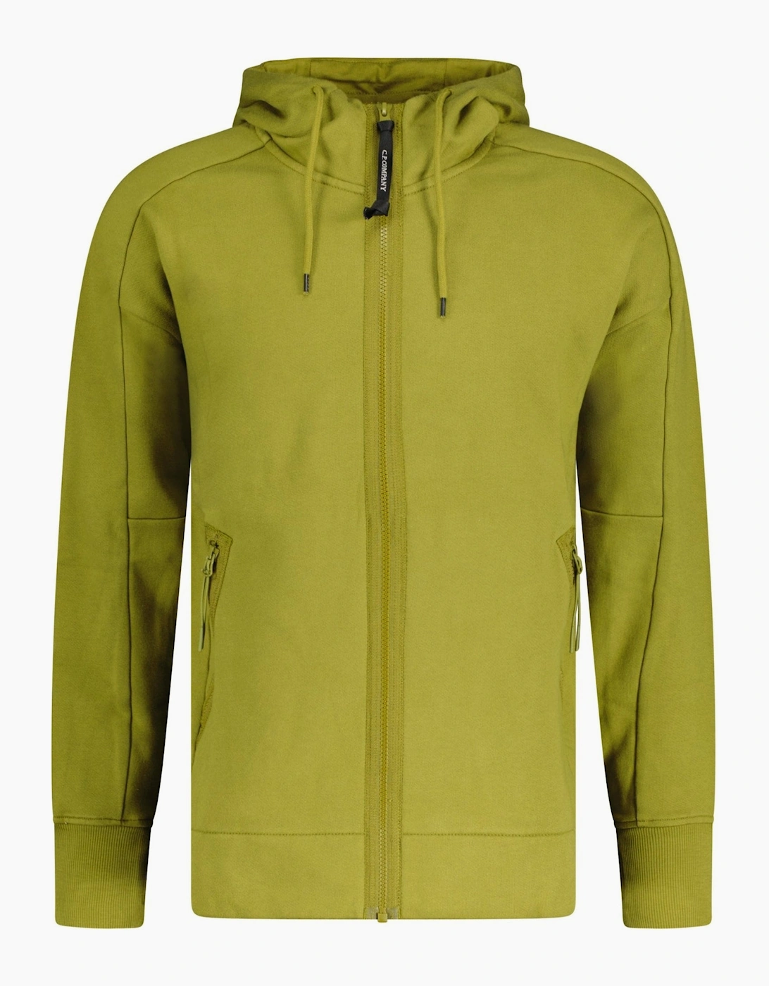 CP Company Goggle Hooded Zip Up Sweatshirt Olive, 3 of 2