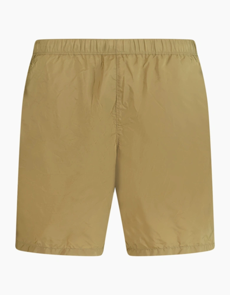 Prada Red Logo Swim Shorts Brown
