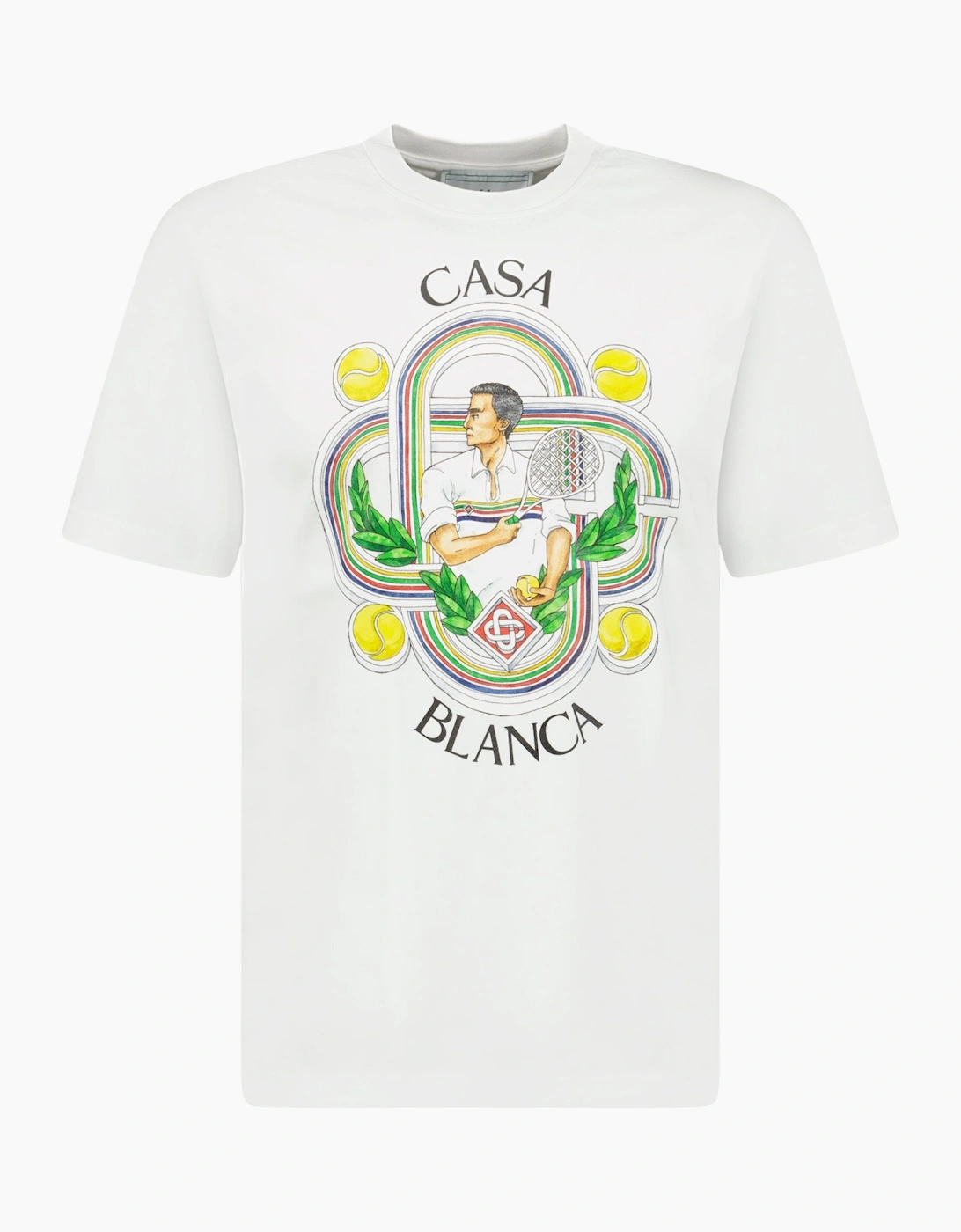 Casablanca 'Le Joueur' T-Shirt White, 3 of 2