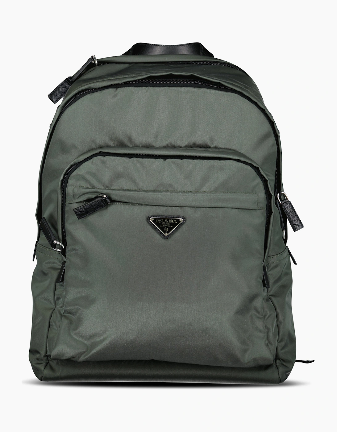 Prada Triangle Logo Re-Nylon Backpack Grey, 4 of 3