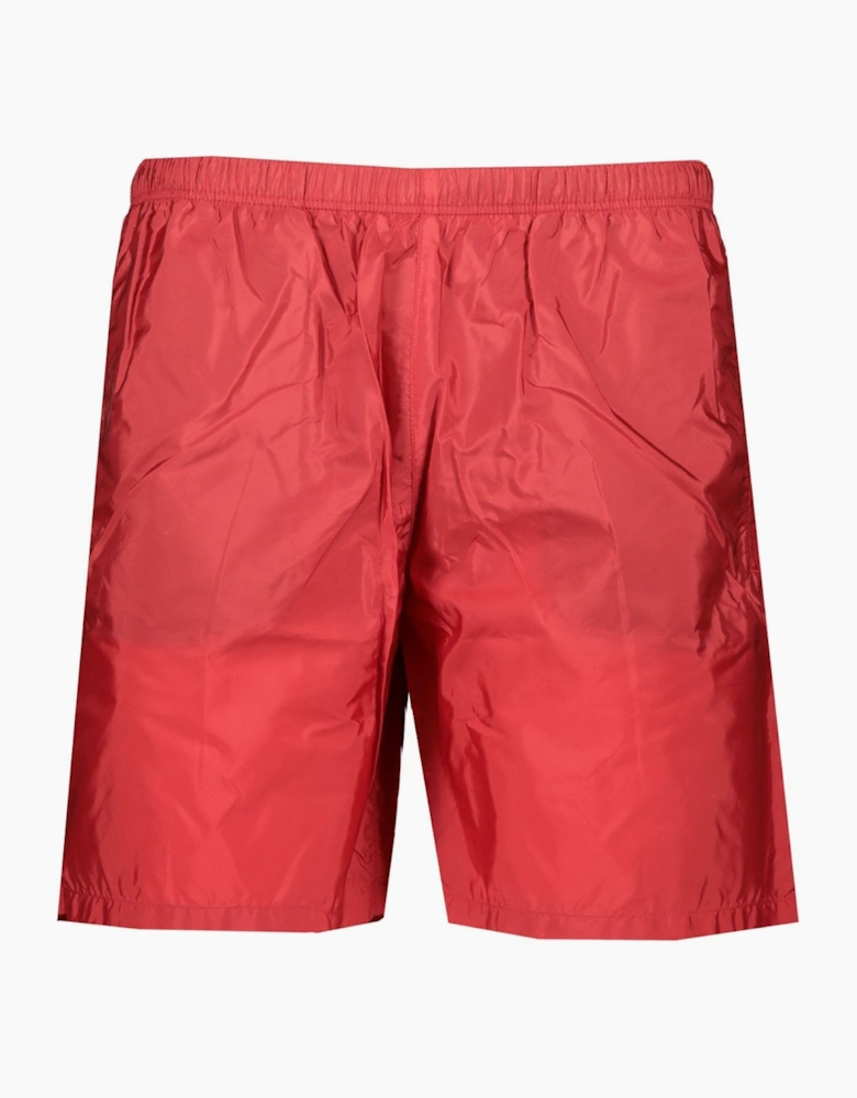 Prada Swim Shorts Red Nylon Long
