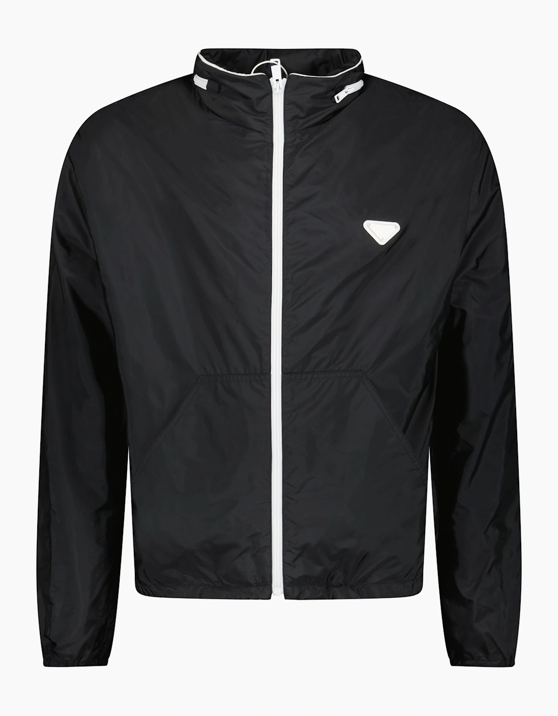 Prada Re-Nylon Logo Windbreaker Jacket Black, 4 of 3