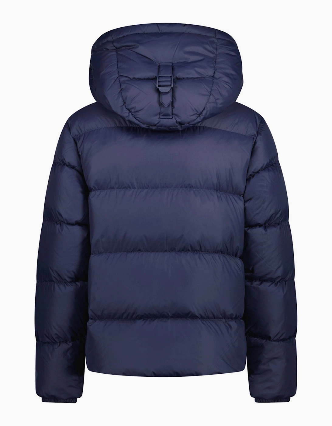 Burberry 'Halsby' Hooded Check Down Jacket Navy