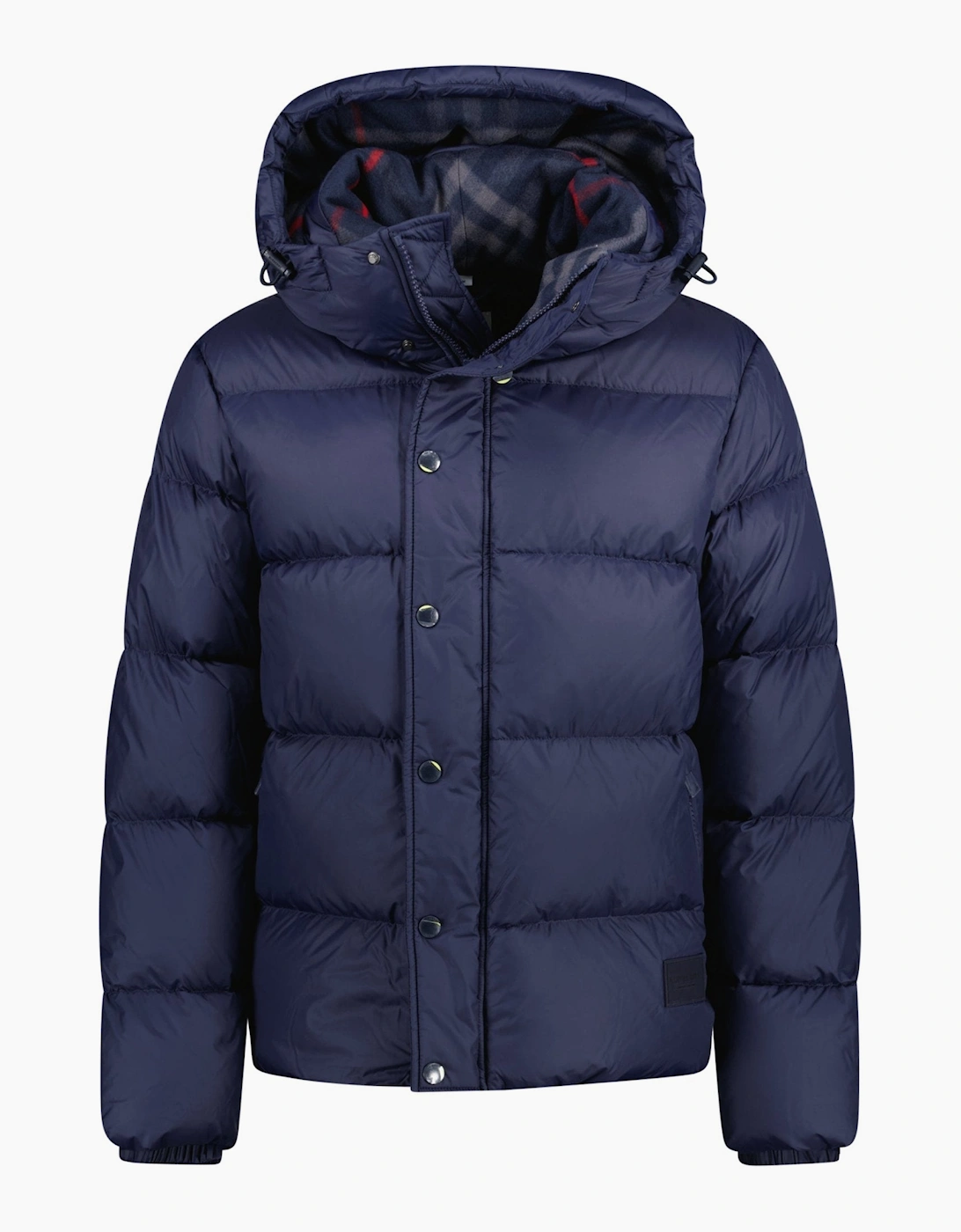 Burberry 'Halsby' Hooded Check Down Jacket Navy, 4 of 3