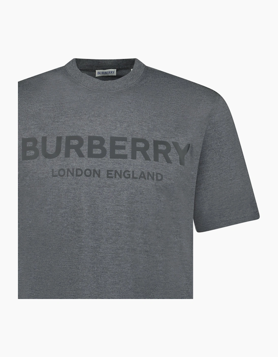 Burberry 'Ellison' Logo Print T-Shirt Grey