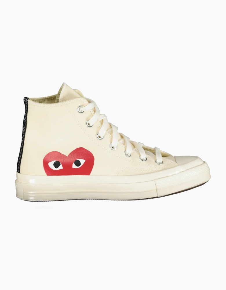 Comme Des Garcons Play x Converse Chuck Hi Beige