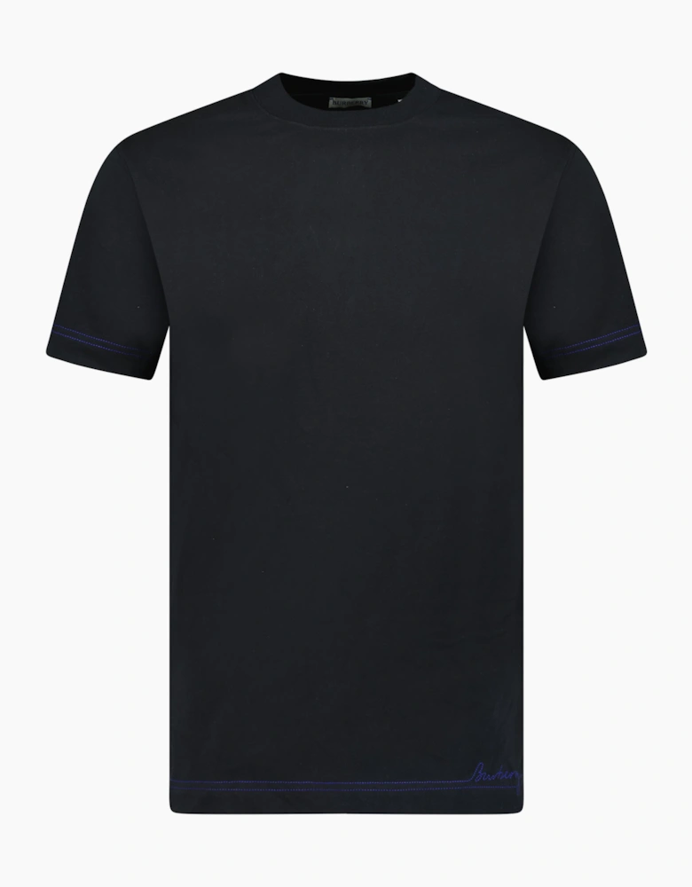 Burberry Writing Logo T-Shirt Black