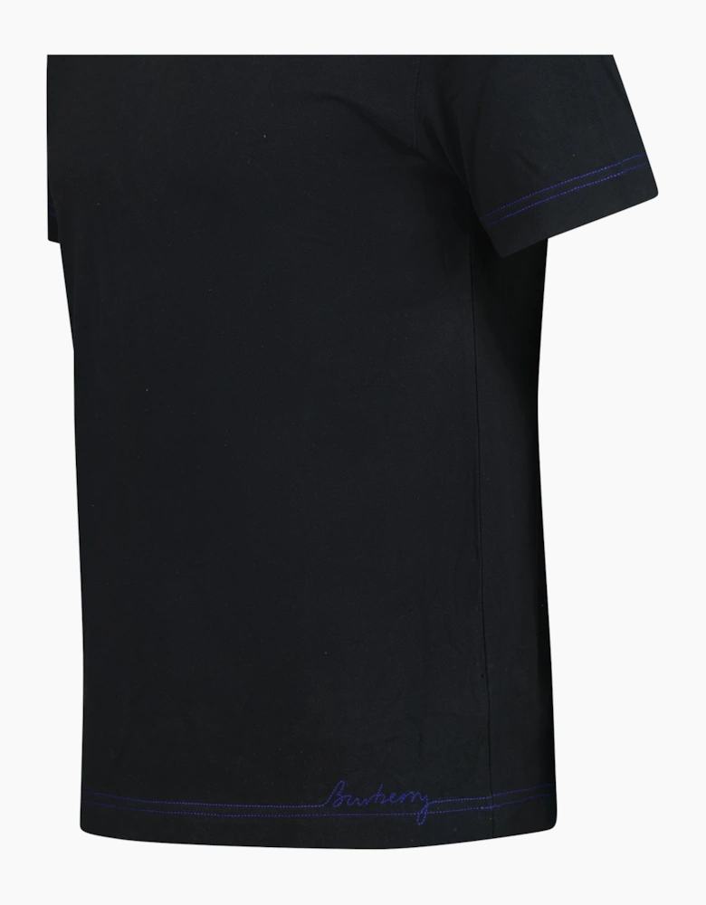 Burberry Writing Logo T-Shirt Black