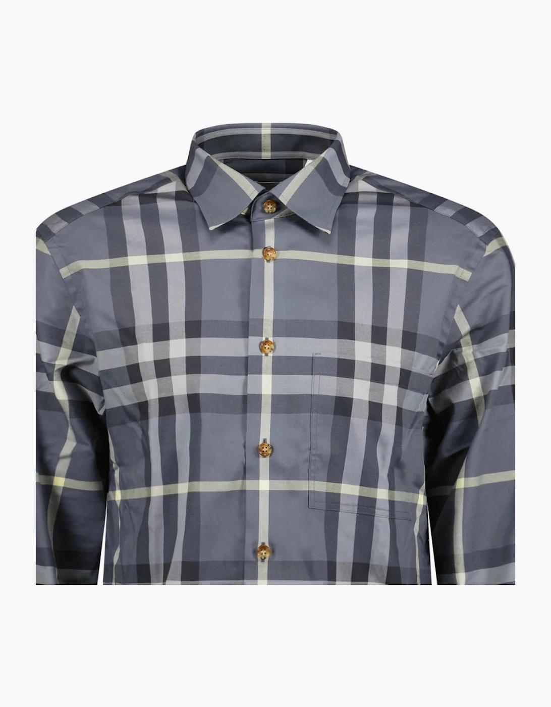 Burberry 'Claverdon' Check Shirt Grey & Black