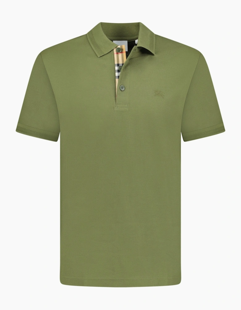 Burberry 'Eddie' Check Polo Khaki