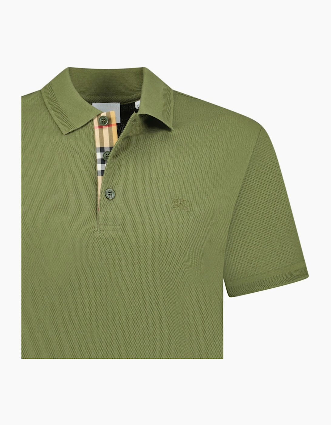 Burberry 'Eddie' Check Polo Khaki
