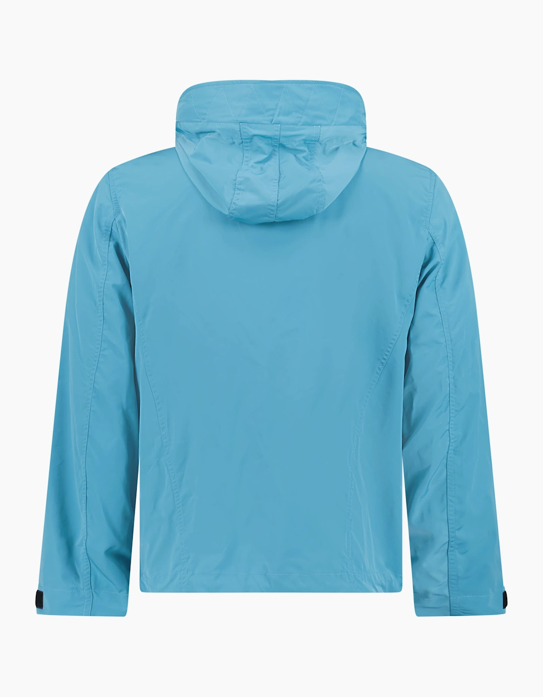 Burberry 'Hargrave' Zip-Up Logo Hooded Rain Jacket Turquoise