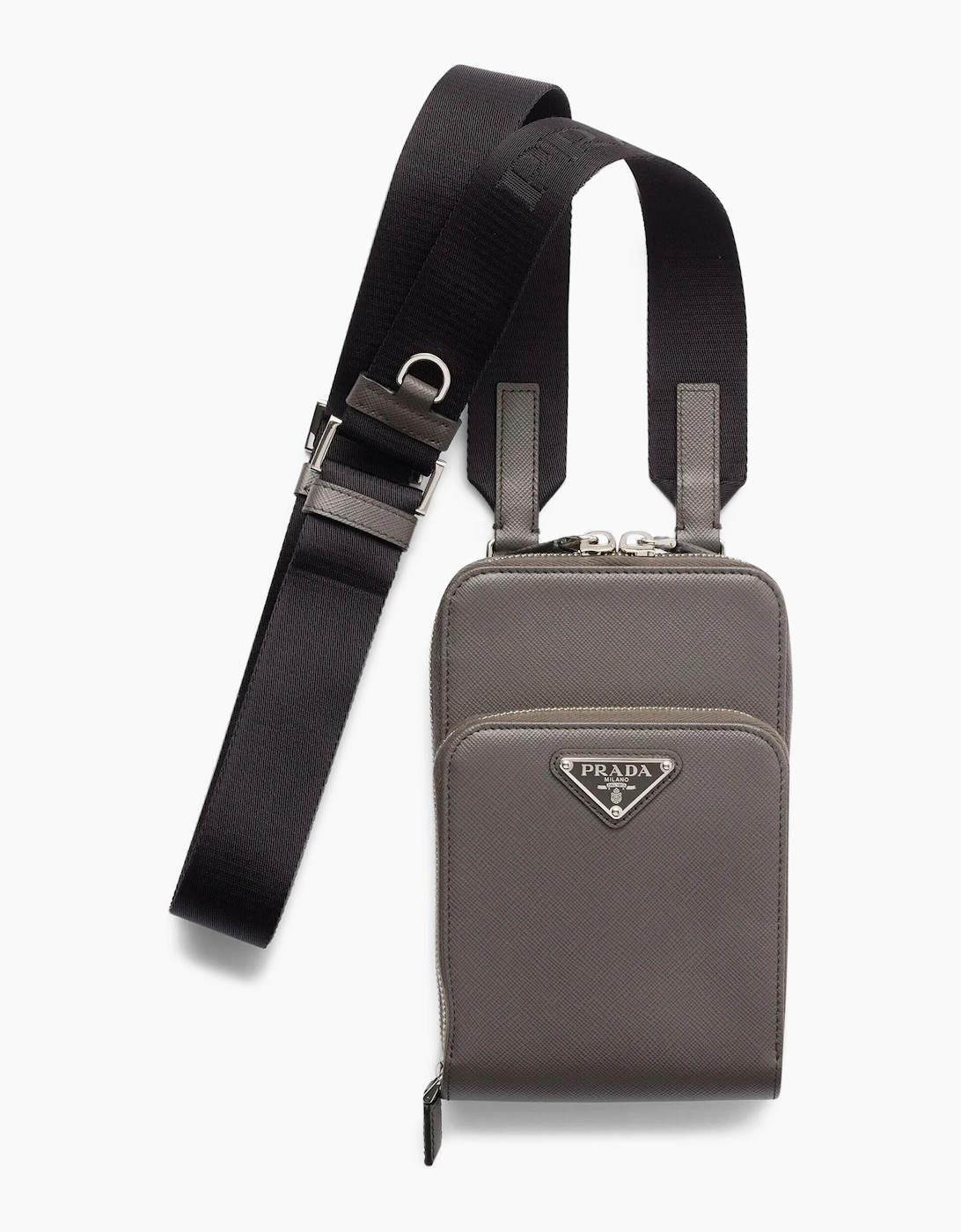 Prada Saffiano Leather Smart Phone Case Grey, 3 of 2