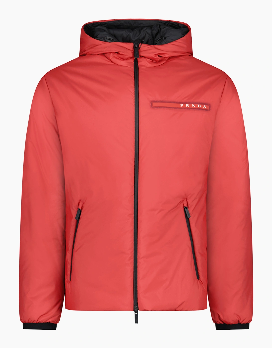 Prada Technical Nylon Padded Jacket Red, 4 of 3