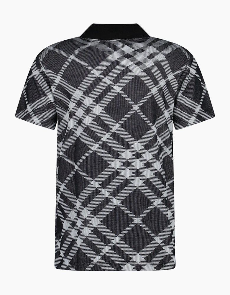 Burberry Vintage Check Cotton Polo Black