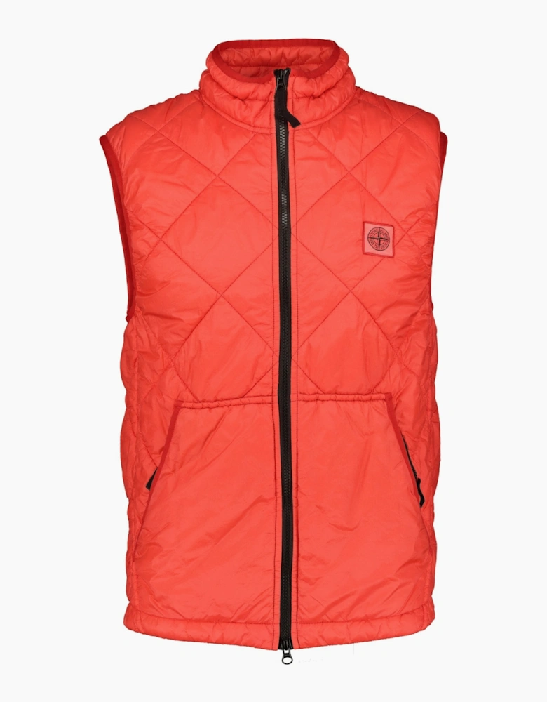 Stone Island Garment Dyed Gilet Red
