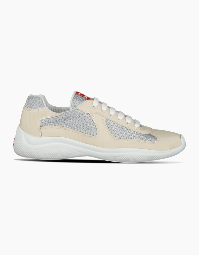 Prada Americas Cup Sneakers Beige & Grey Mesh
