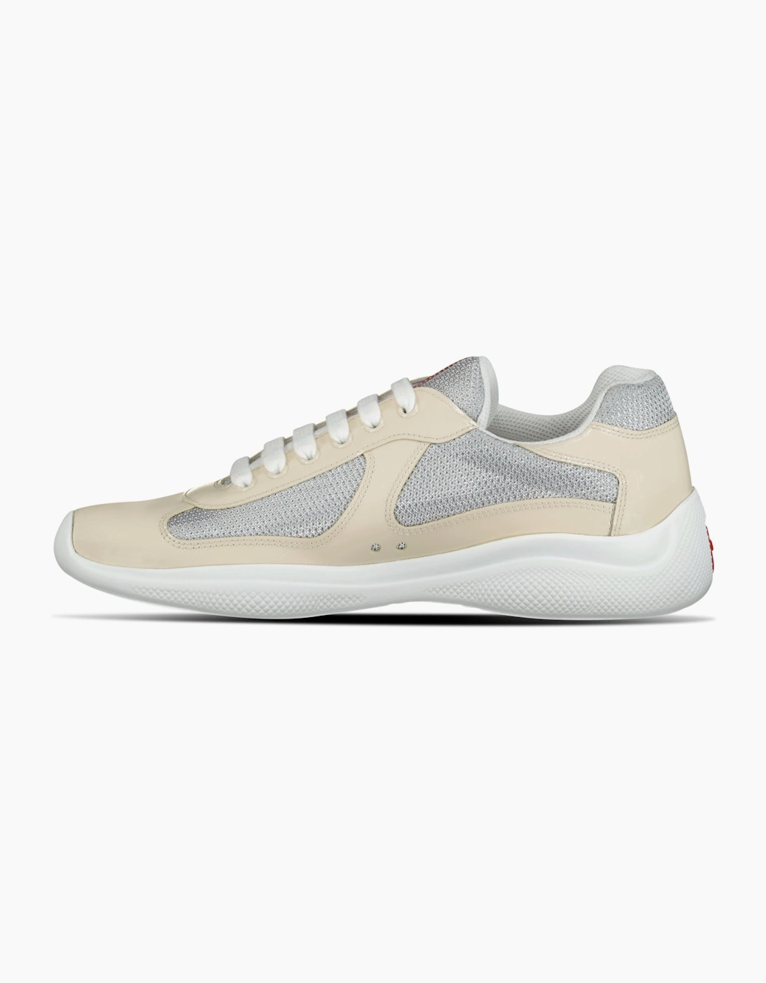 Prada Americas Cup Sneakers Beige & Grey Mesh