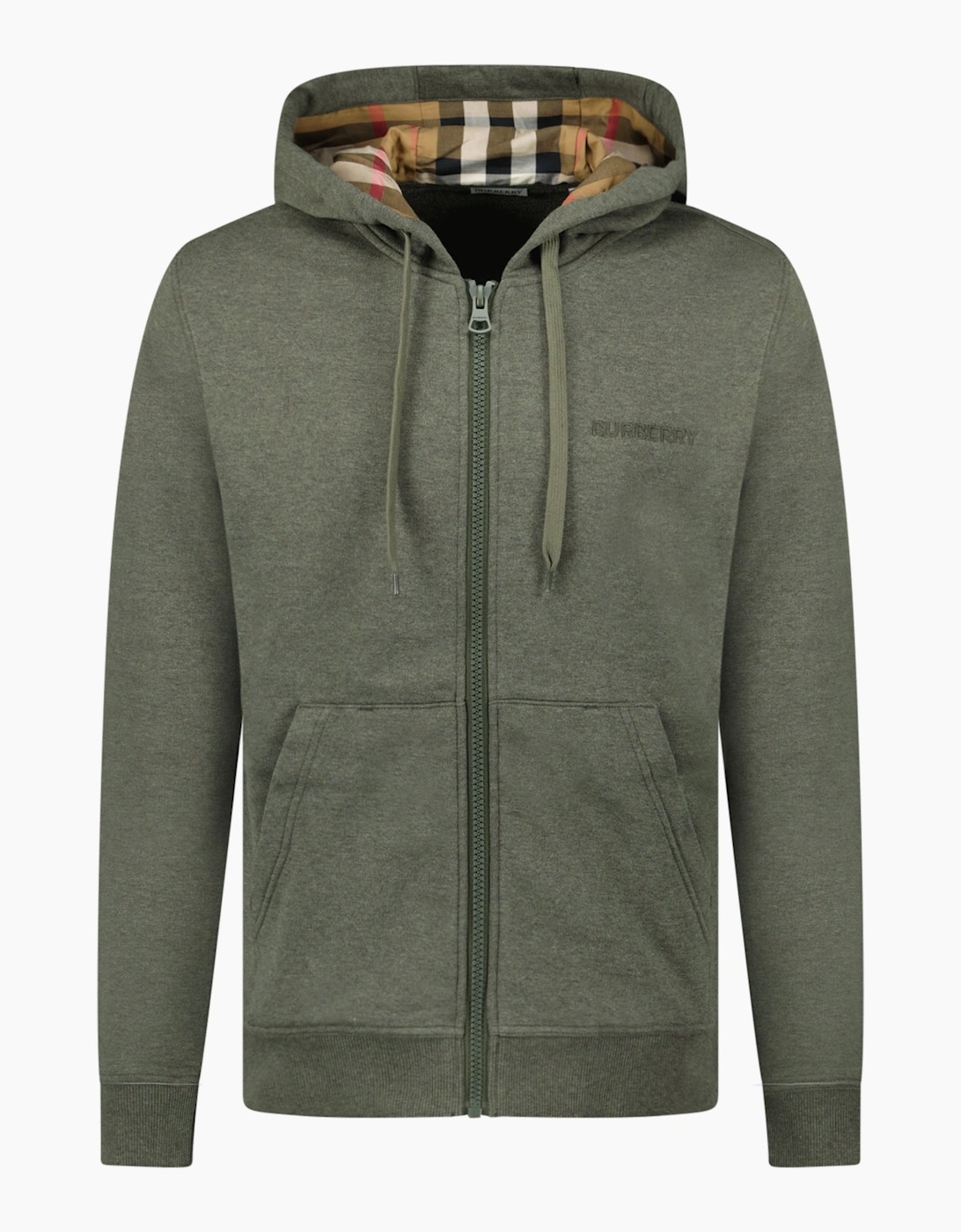 Burberry 'Hove' Check Hoodie Khaki, 4 of 3