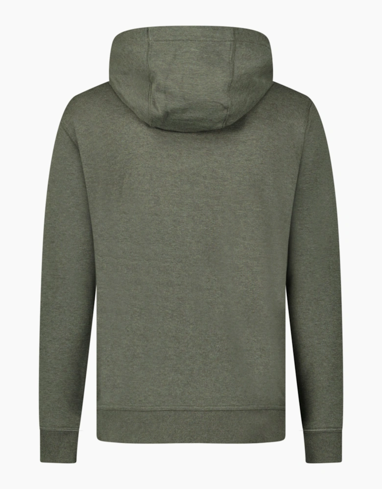Burberry 'Hove' Check Hoodie Khaki