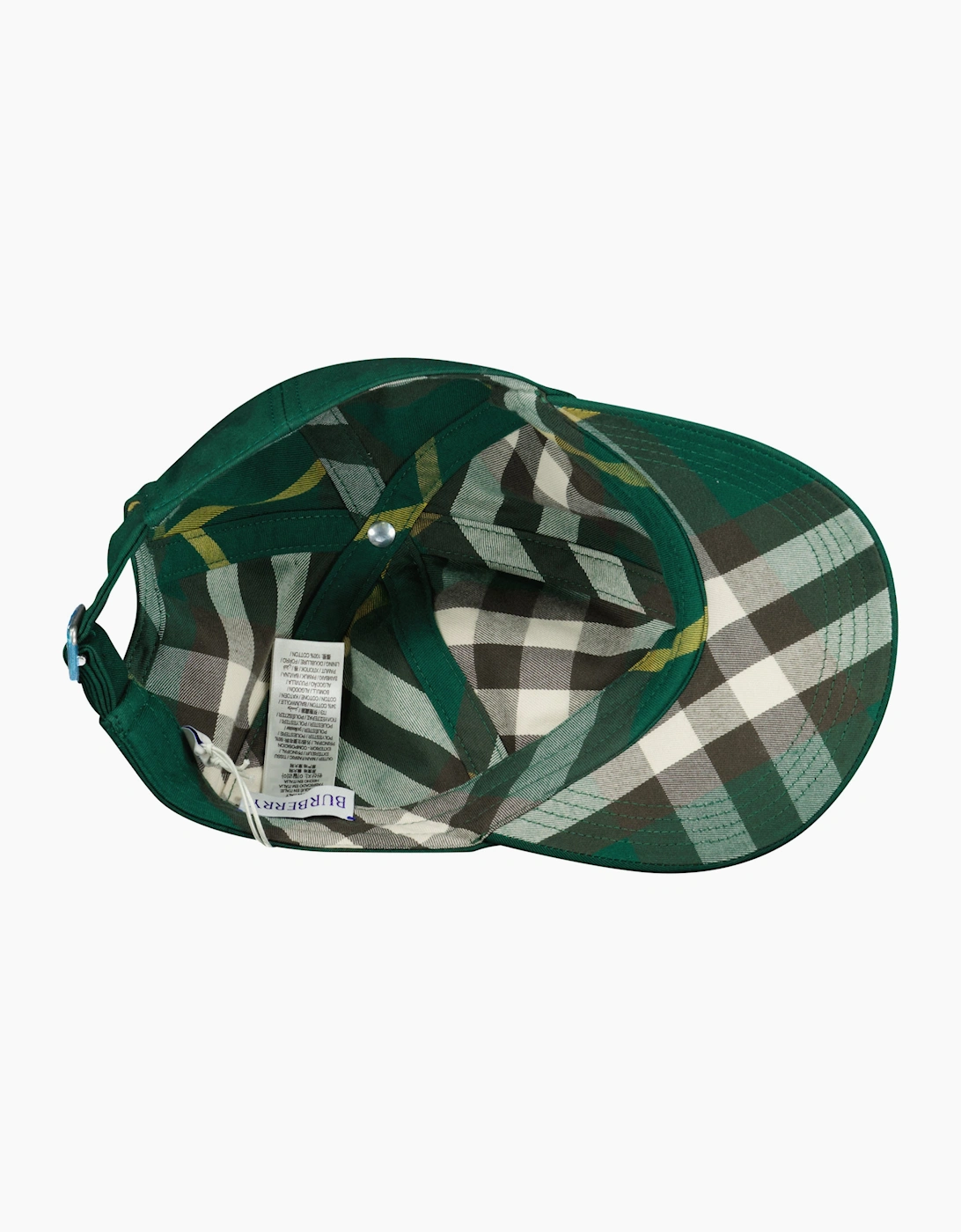 Burberry Hunter Check Lined Baseball Cap