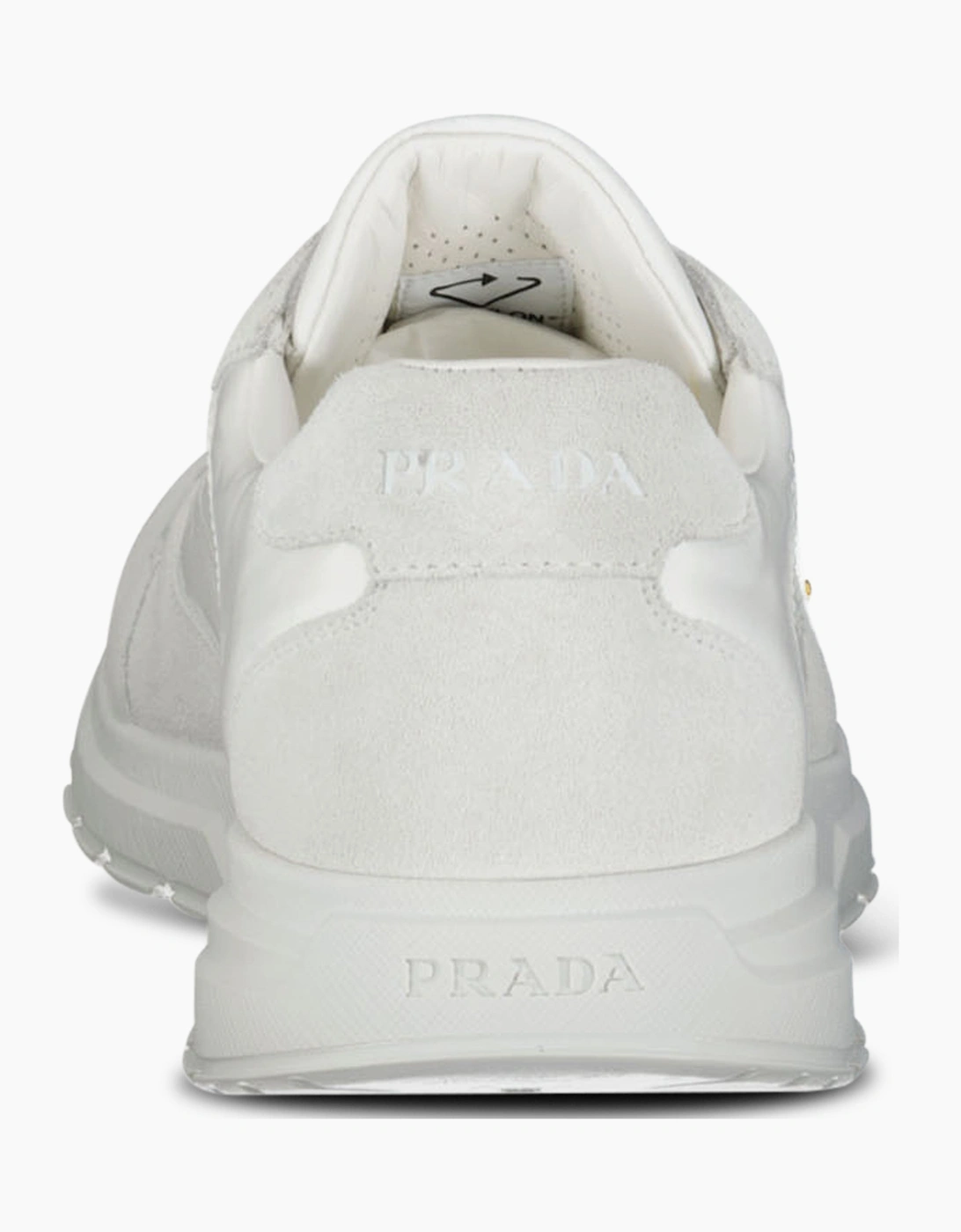 Prada Prax 2.0 Re-Nylon & Suede Sneakers White