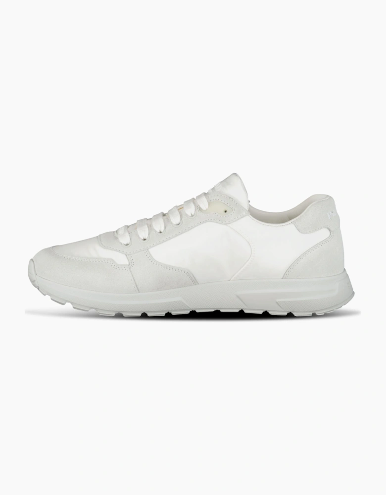 Prada Prax 2.0 Re-Nylon & Suede Sneakers White