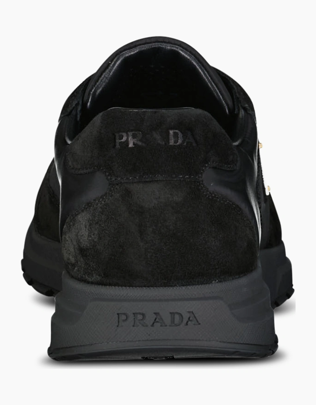 Prada Prax 2.0 Re-Nylon & Suede Sneakers Black