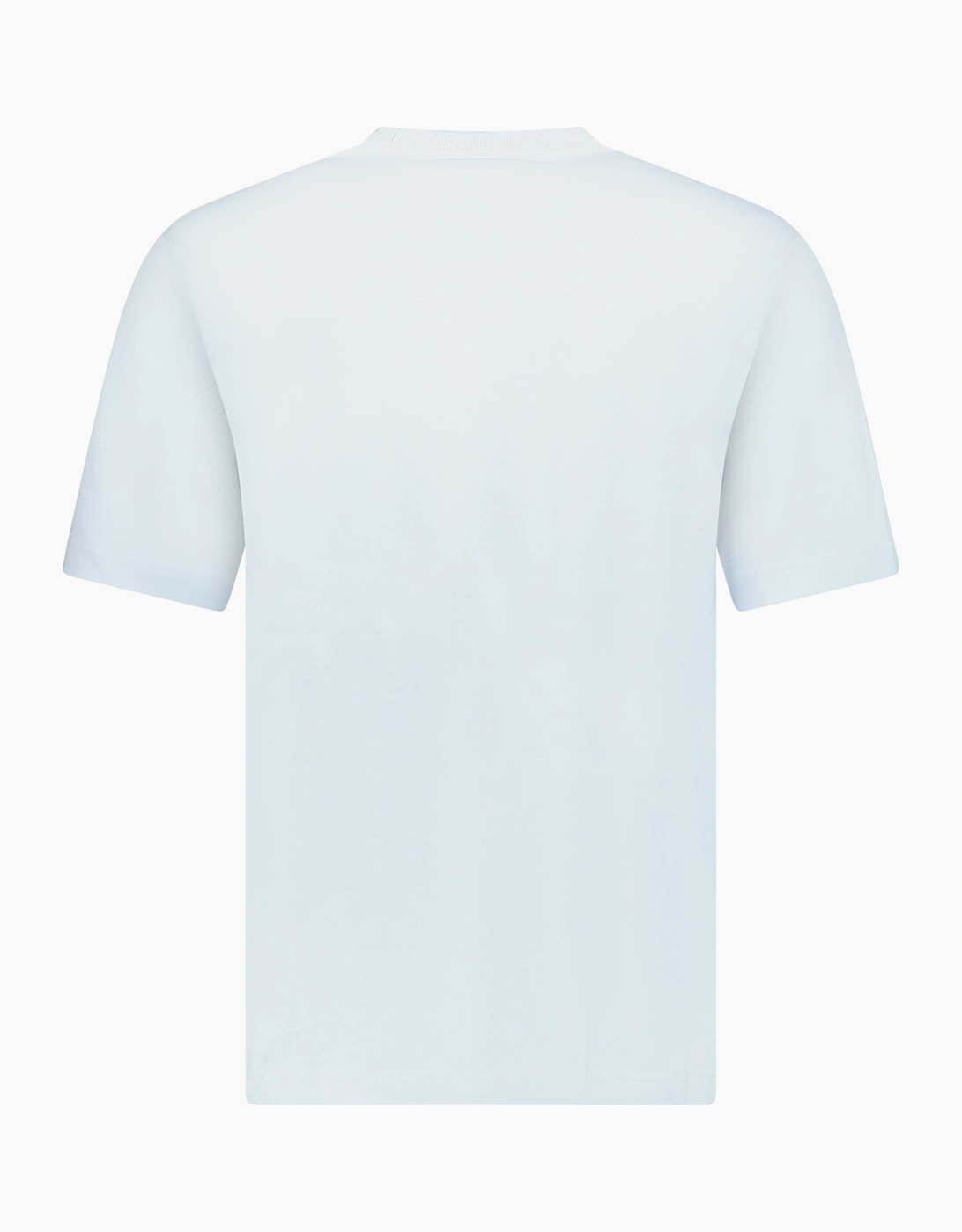 Burberry Check Logo Embroidered T-Shirt Blue