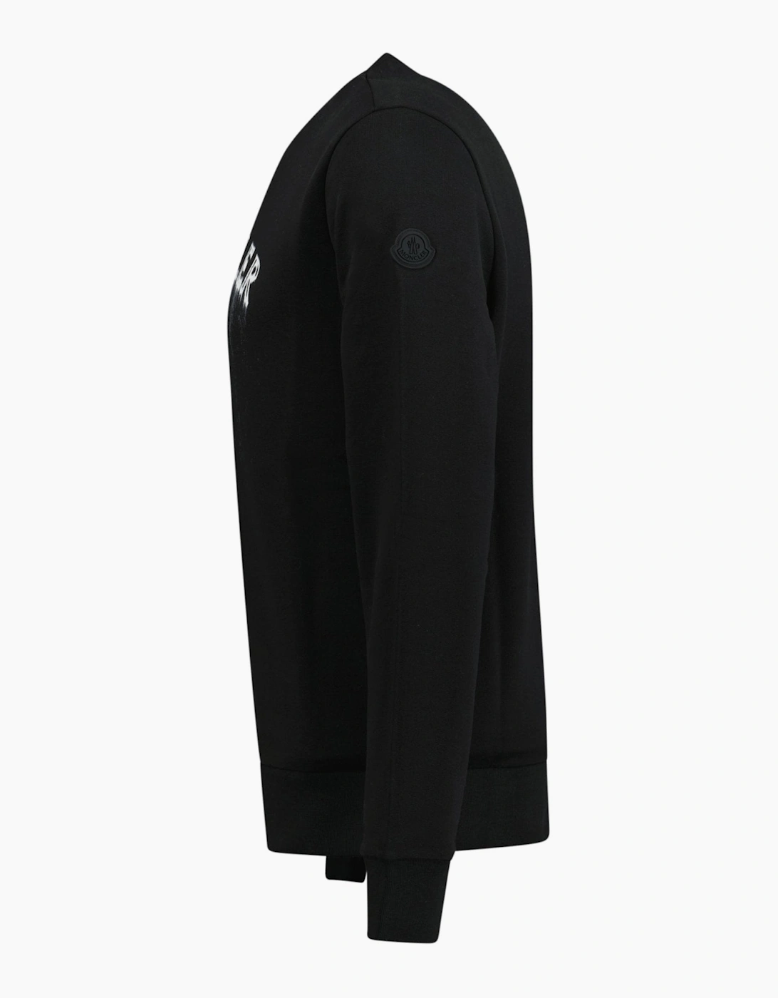 Moncler Spray Logo Sweatshirt Black