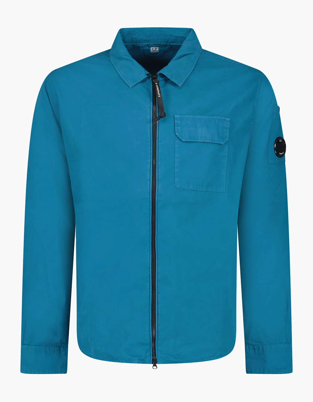 CP Company Zip-Up Lens Overshirt Blue, 3 of 2