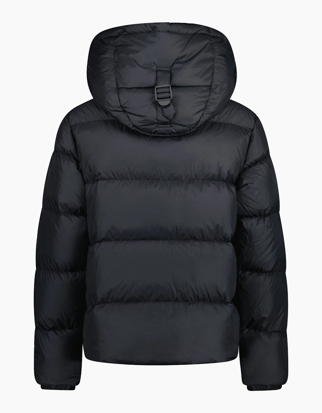 Burberry 'Halsby' Hooded Check Down Jacket Black