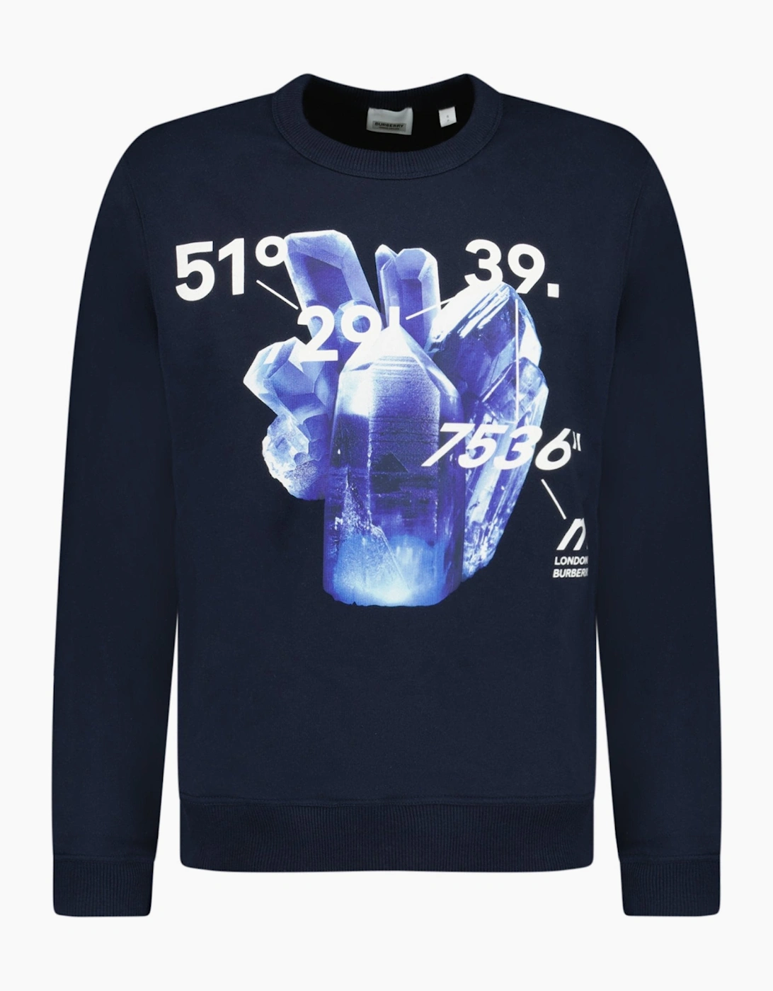 Burberry 'Heathcliff' Print Sweatshirt Navy, 2 of 1
