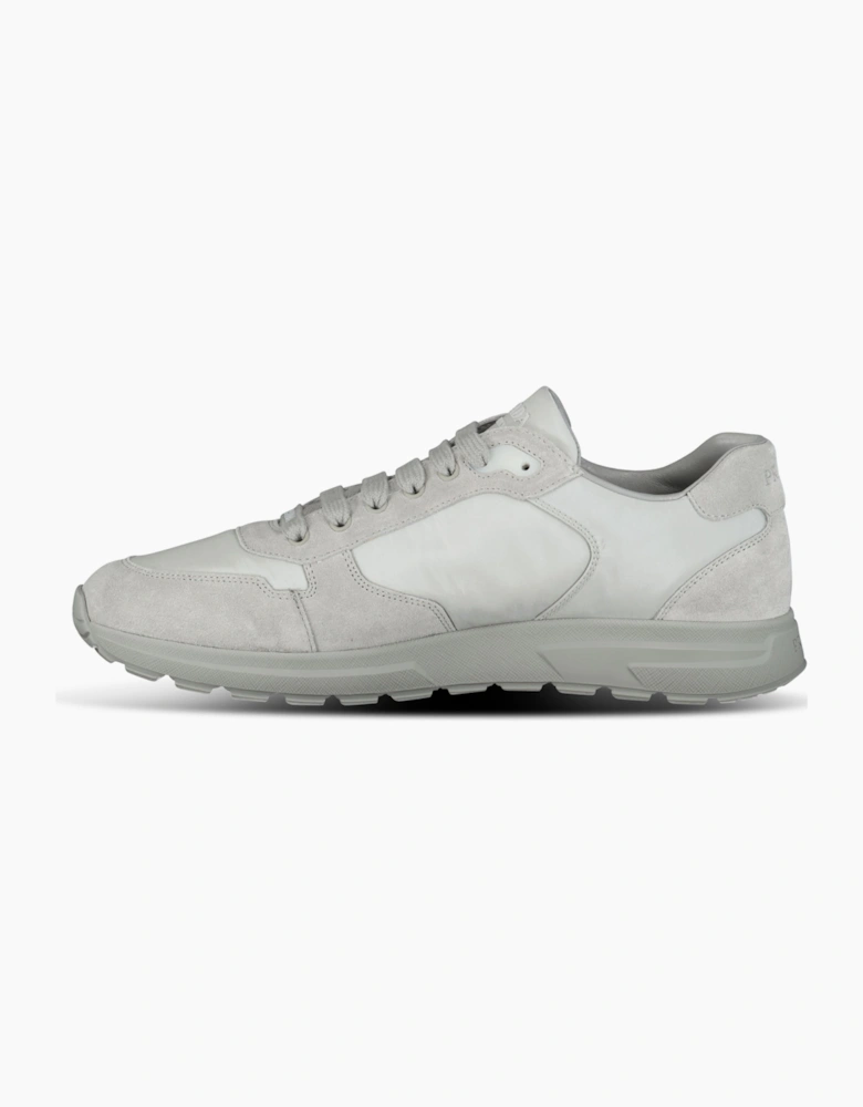 Prada Prax 2.0 Re-Nylon & Suede Sneakers Cloudy Grey