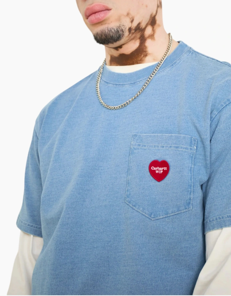 Carhartt WIP INGO POCKET Mens Basic T-shirt Heart Patch Pocket loose Fit