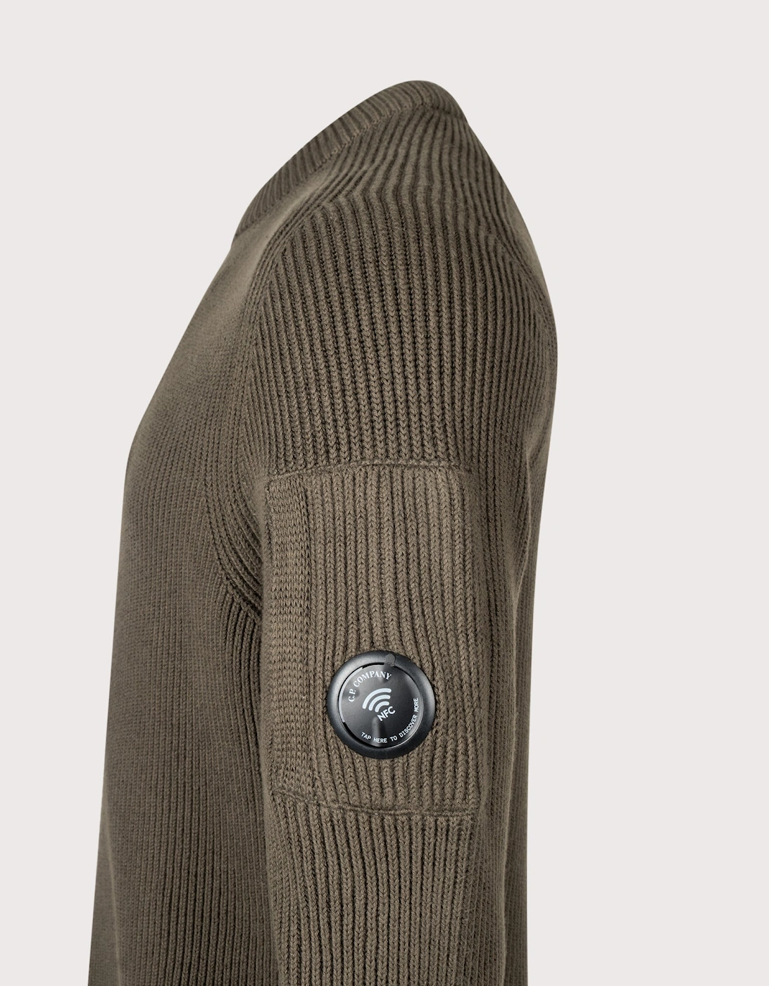 Full Rib Cotton Crewneck Lens Jumper