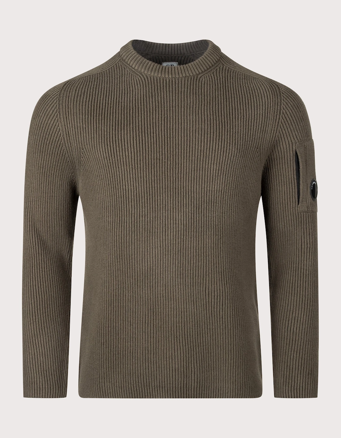 Full Rib Cotton Crewneck Lens Jumper