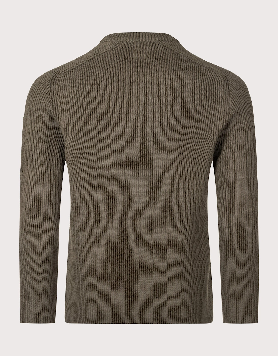 Full Rib Cotton Crewneck Lens Jumper