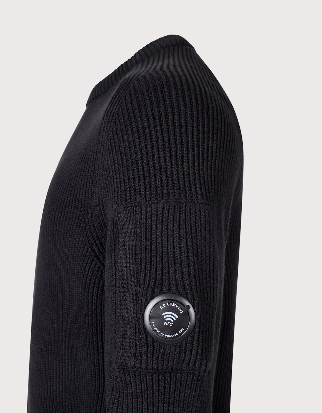 Full Rib Cotton Crewneck Lens Jumper
